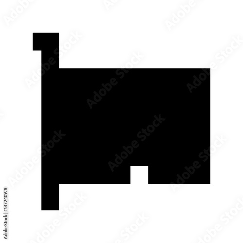 Lan Card Flat Vector Icon