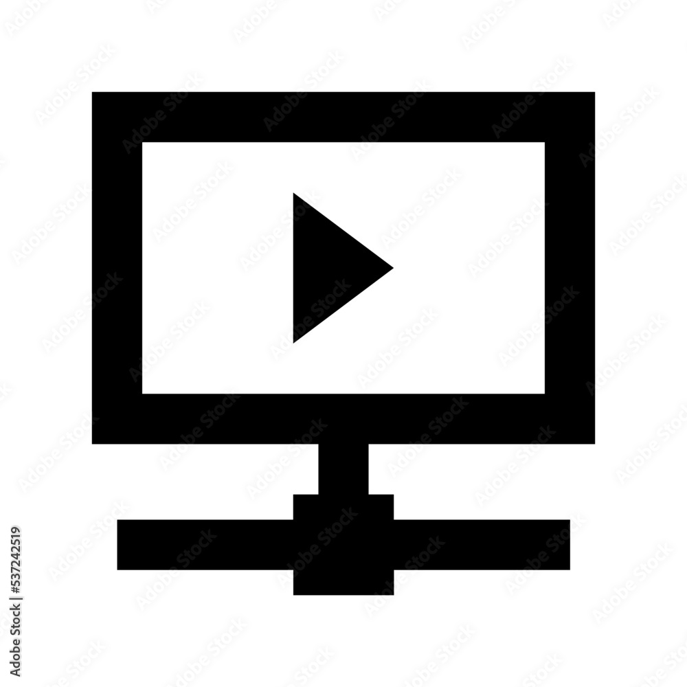 Multimedia Server Flat Vector Icon Multimedia Server Flat Vector Icon
