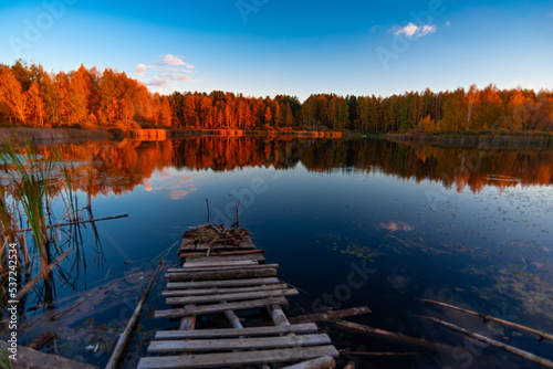 Lake of the Woods on an October evening in Samarskaya Luka National Park! © Viktor