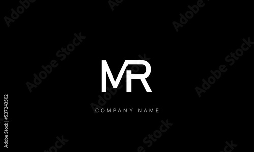 MR, RM Abstract Letters Logo Monogram