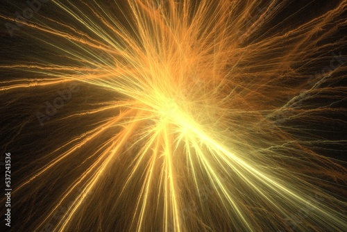 explosion of fire art design graphic illustration fractal 