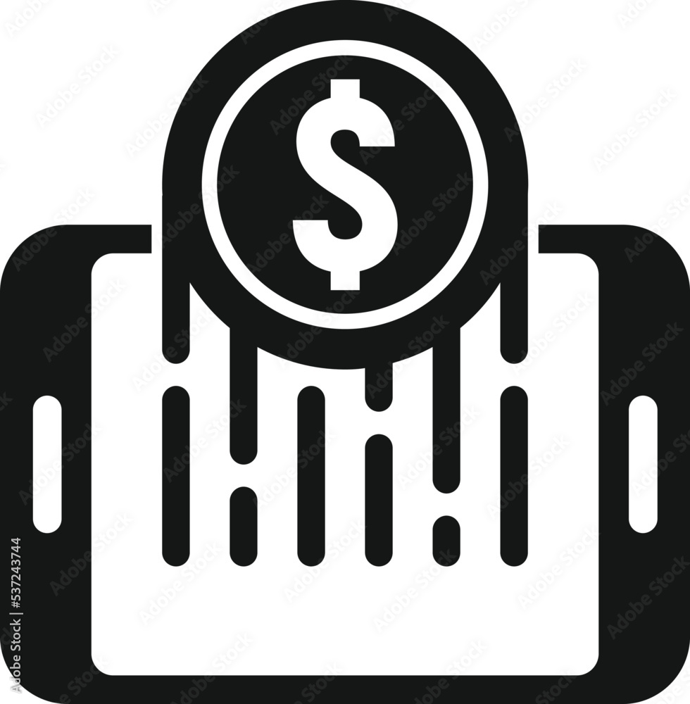 Send cash icon simple vector. Money transfer. Mobile bank Send cash icon simple vector. Money transfer. Mobile bank