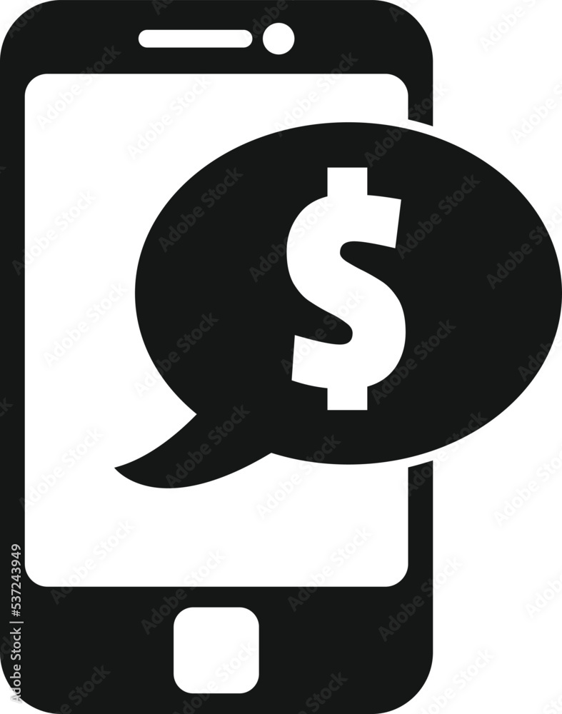 Dollar cash icon simple vector. Online bank. Payment mobile Dollar cash icon simple vector. Online bank. Payment mobile