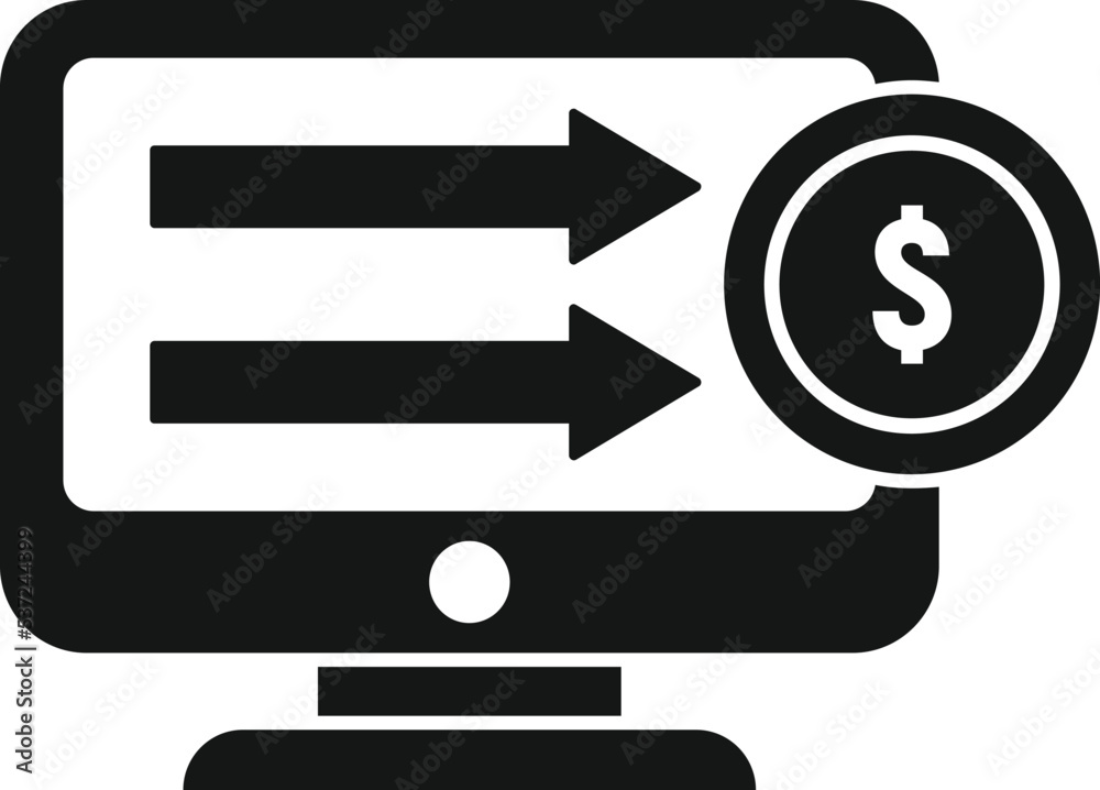 Send phone icon simple vector. Cash money. Online bank Send phone icon simple vector. Cash money. Online bank