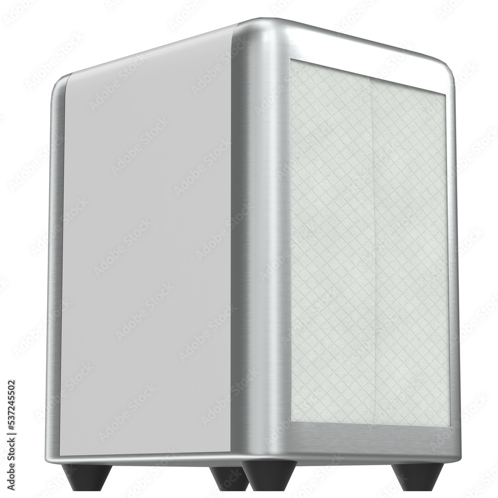 3d rendering illustration of a napkin dispenser 3d rendering illustration of a napkin dispenser