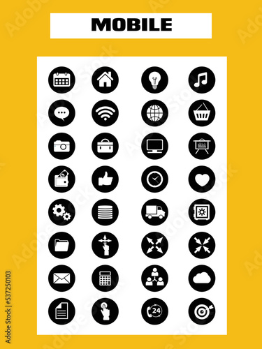 set of icons for web