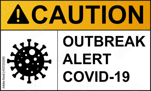 Coronavirus warning signs photo