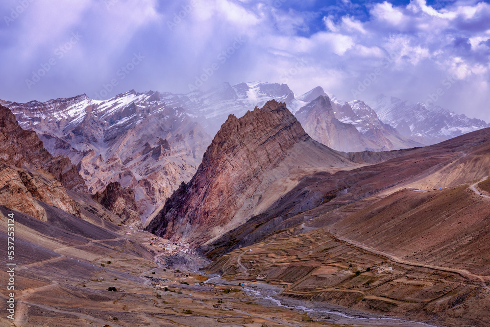 The village of Photoksar, Ladakh, India