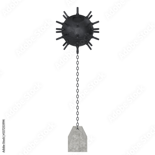 Fotografie 3d rendering illustration of a naval mine