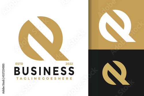 Qn or Nq Letter Company Logo Design, brand identity logos vector, modern logo, Logo Designs Vector Illustration Template