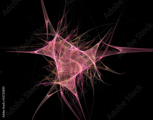 Abstract fractal graphics. Design element. Multicolor