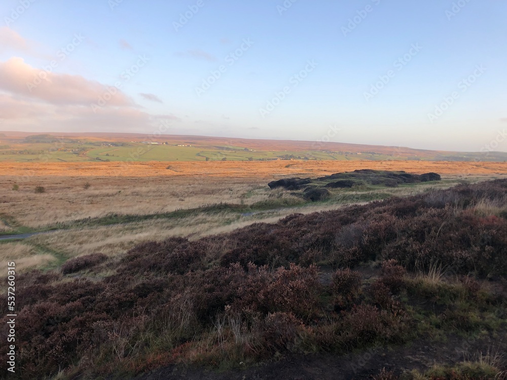 Sunrise over Baildon Moor, West Yorkshire