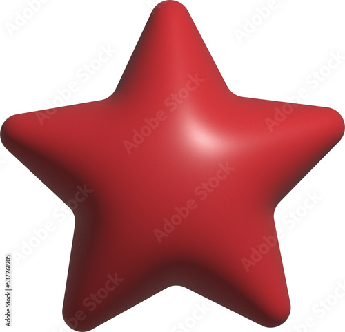 cute 3D colorful star shape decoration