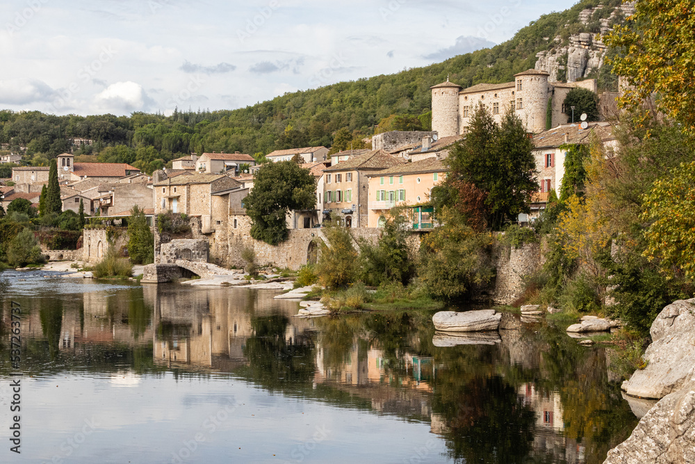 the village of Vogüé, in the French department of Ardeche