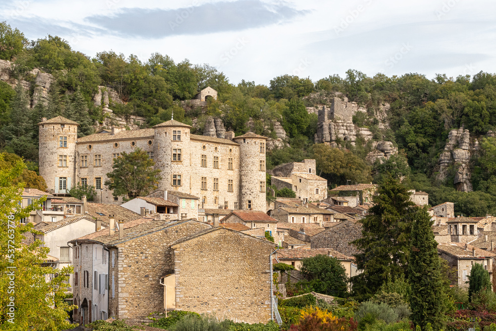 the village of Vogüé, in the French department of Ardeche