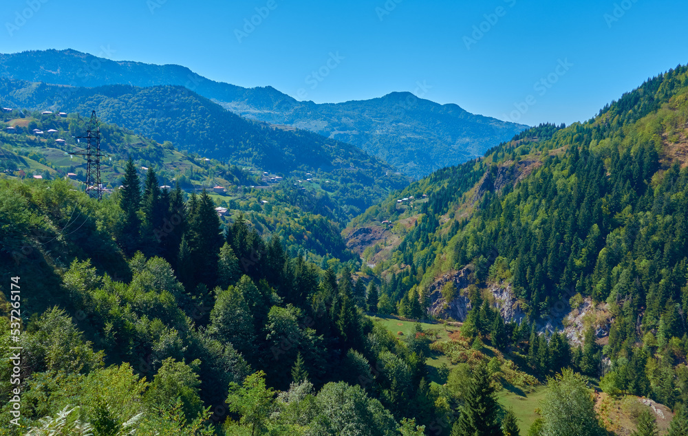 Fototapeta premium mountain view somewhere in georgia