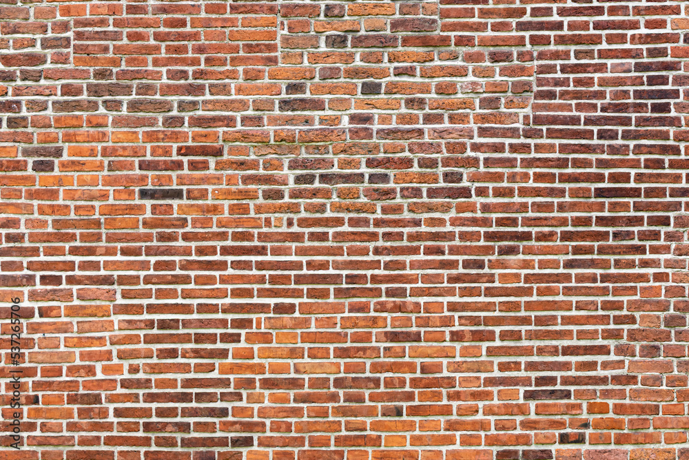 Fototapeta premium red brick wall background, texture
