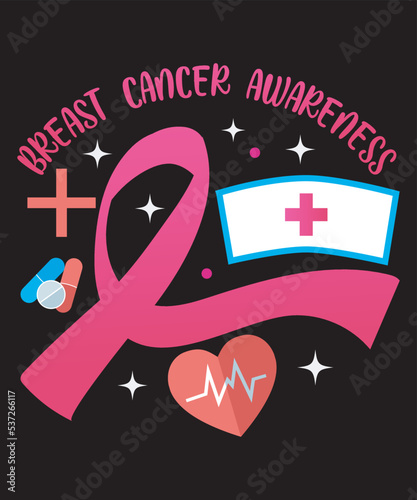 breast cancer wareness tshirt design photo