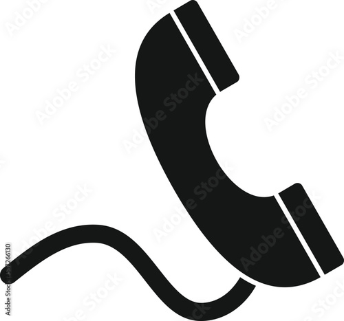 Call receipt icon simple vector. Contact customer. Email web
