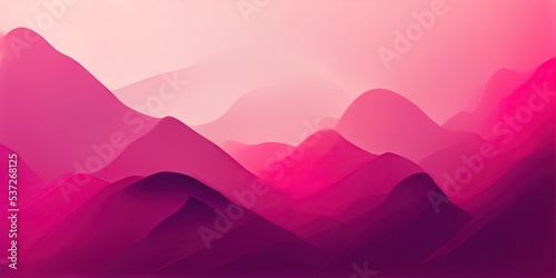 a blurry abstract backdrop with magenta mountains photo