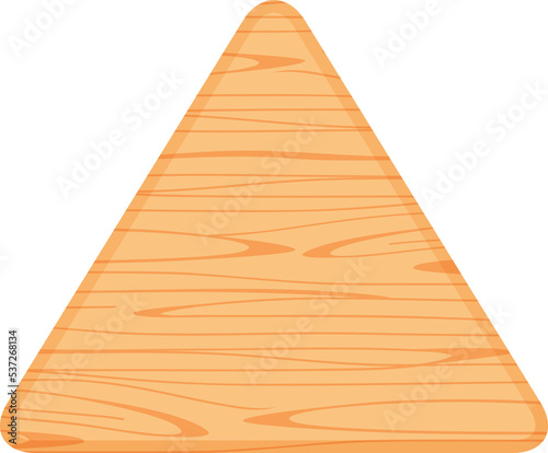 wooden board triangle shape  wood plank triangle shape  wooden sign