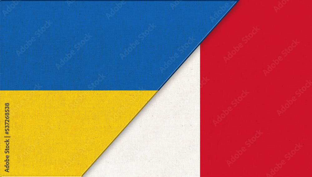 Flag of Ukraine and Malta - 3D illustration. Ukrainian and Maltese relations Flag of Ukraine and Malta - 3D illustration. Ukrainian and Maltese relations