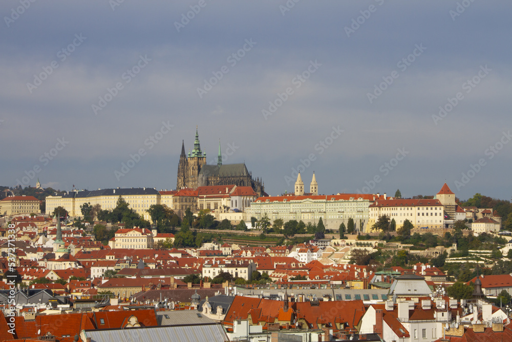 Paysage urbain de Prague, depuis la tour de l'hôtel de ville, Prague République Tchèque