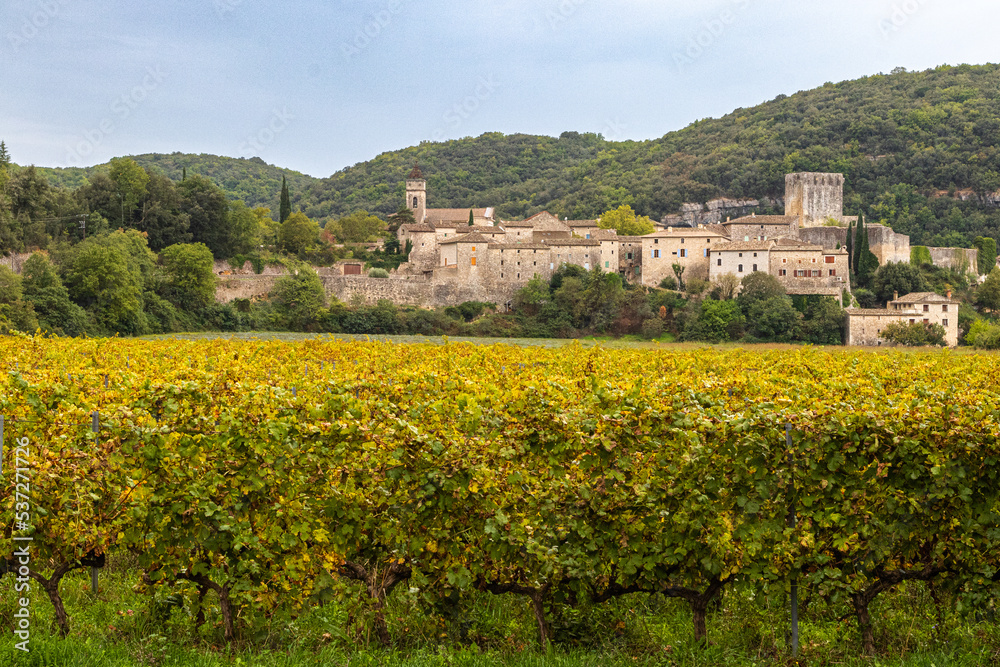 the village of Montclus, in the French department of Gard the village of Montclus, in the French department of Gard