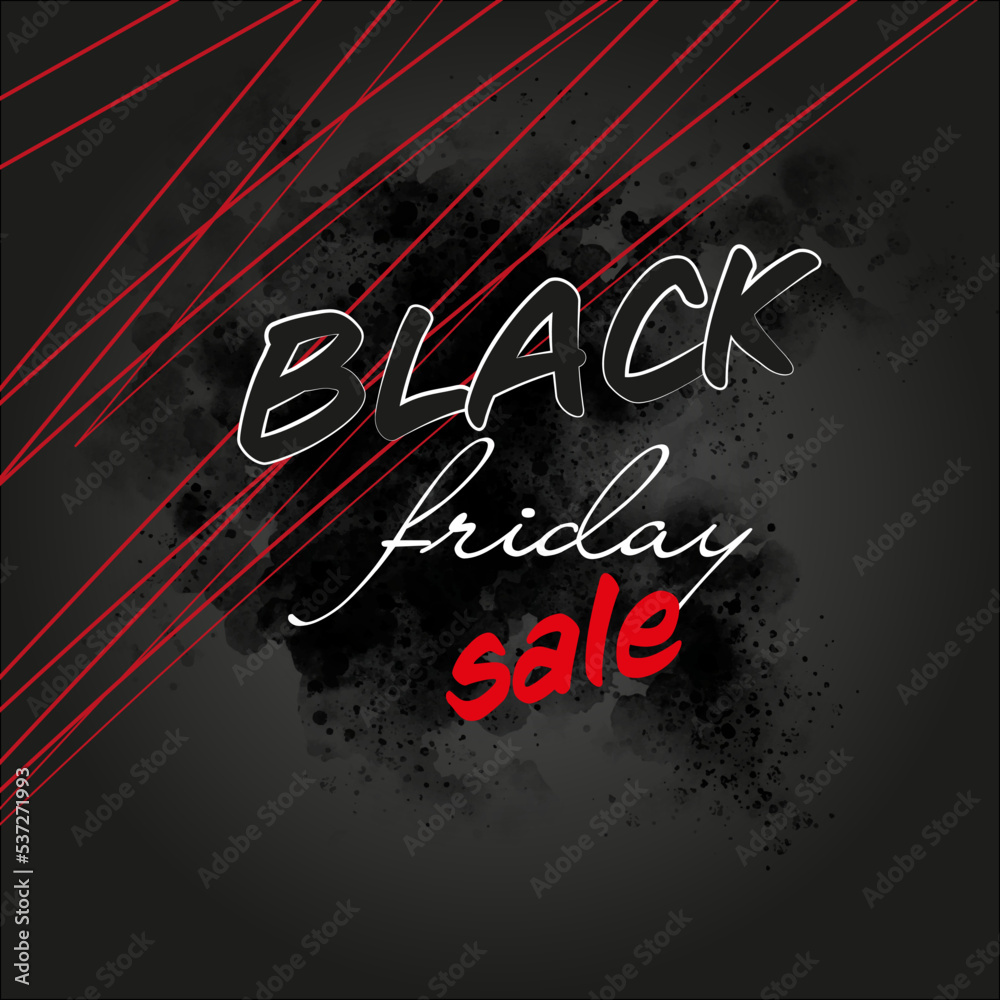 Black Friday wyprzedaż promocja sprzedaż banner oferta okazja czarny piątek  - obrazy, fototapety, plakaty 