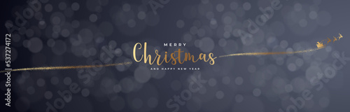 Merry Christmas Background Gold
