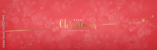 Merry Christmas Background Gold