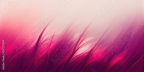 With a blur effect, magenta grass is seen fluttering in the breeze. © Аrtranq