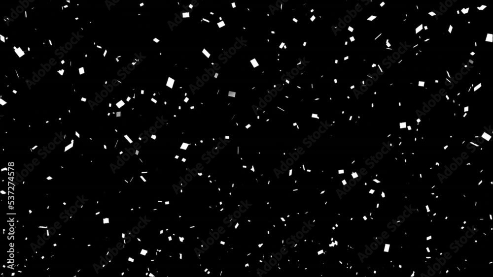 Animation of confetti falling over shapes Animation of confetti falling over shapes