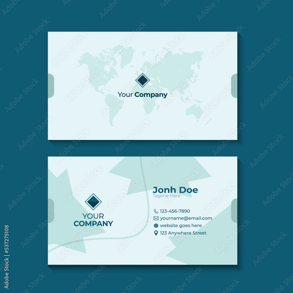 Creative Business Card Design Template. Modern Abstract Visiting Card Illustration. Minimal and Elegant Business Card Concept.