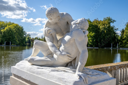 Canvas Print La charité fraternelle de Julien Edouard Conny au CHATEAU DE RAMBOUILLET