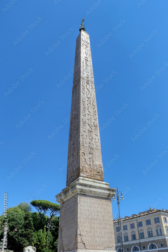 The Flaminio Obelisk is one of the thirteen ancient obelisks in Rome, Italy. It is located in the Piazza del Popolo. Italy