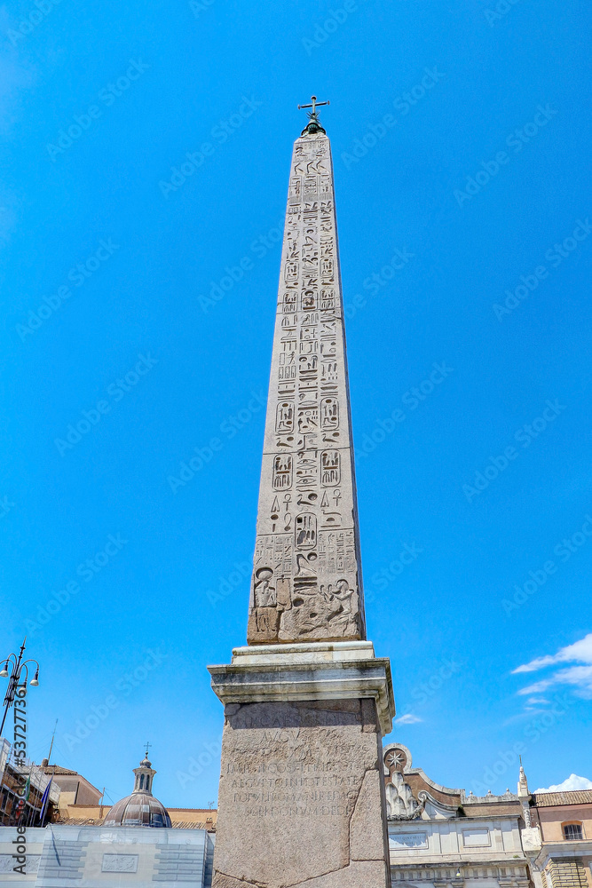 The Flaminio Obelisk is one of the thirteen ancient obelisks in Rome, Italy. It is located in the Piazza del Popolo. Italy