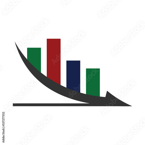 finance zero emission logo Icon Illustration Brand Identity