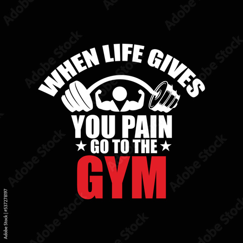 GYM T-shirt design