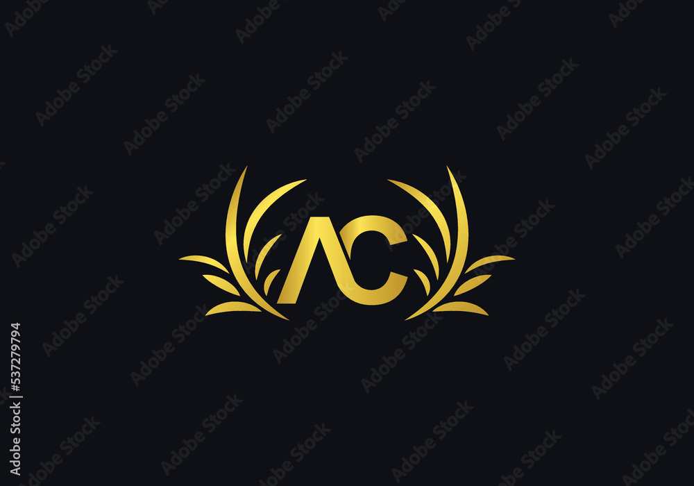 Laurel wreath leaf download logo design vector and bamboo leaf logo letter 