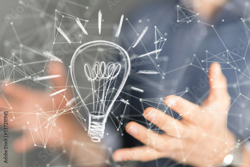 Neural network 3D illustrat...