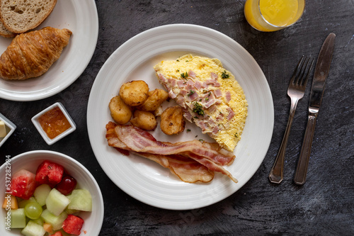 Ham and Cheese Omelette wit...