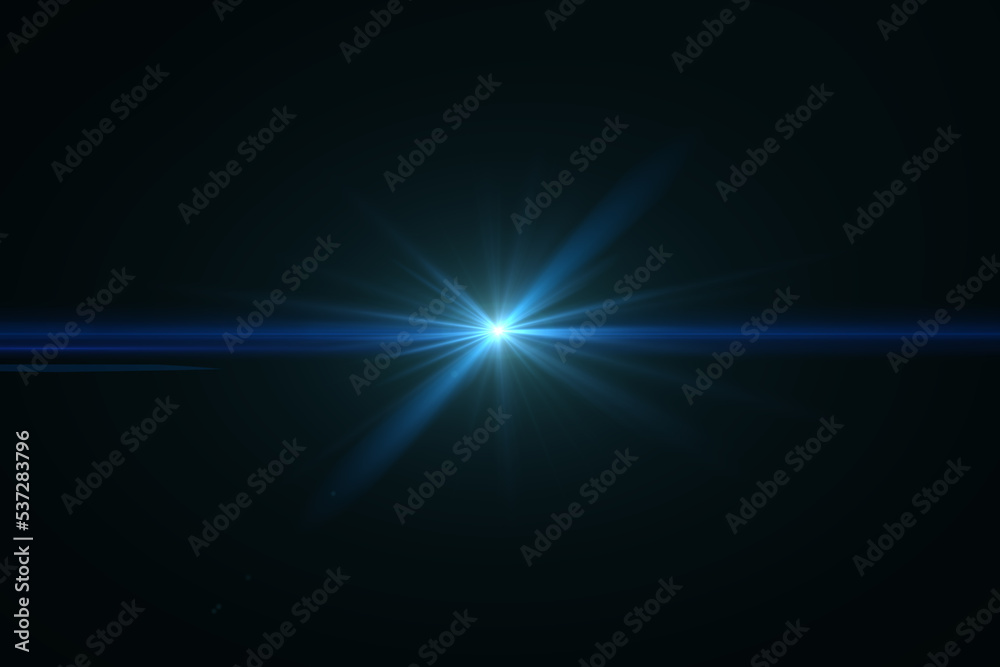 Natural, Sun flare on the black background Natural, Sun flare on the black background