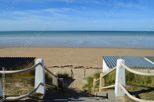 La plage de Jullouville (La Manche - Normandie - France)
