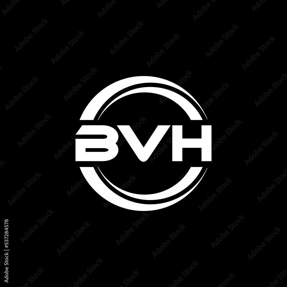 BVH letter logo design with black background in illustrator, vector logo modern alphabet font overlap style. calligraphy designs for logo, Poster, Invitation, etc. BVH letter logo design with black background in illustrator, vector logo modern alphabet font overlap style. calligraphy designs for logo, Poster, Invitation, etc.