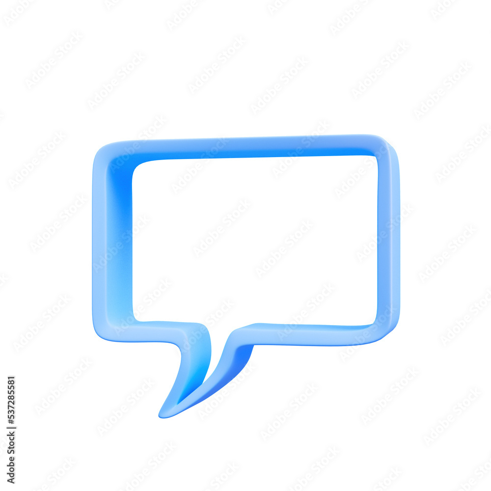 Chat message notification icon Isolated 3d render Illustration Chat message notification icon Isolated 3d render Illustration