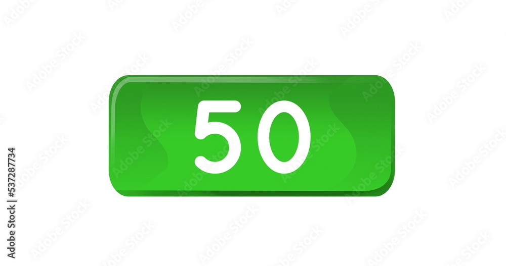 Image of 50 notifications on white background Image of 50 notifications on white background