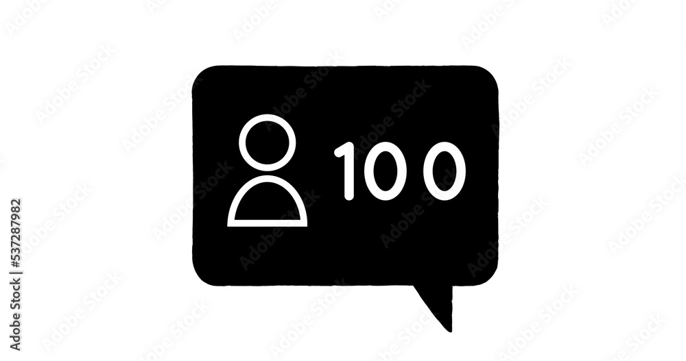 Image of 100 users over white background Image of 100 users over white background