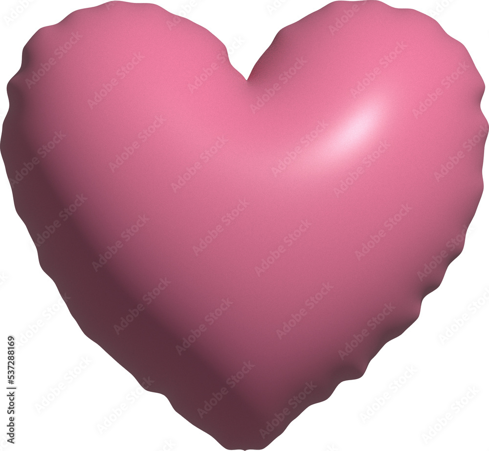 cute 3D heart shape decoration