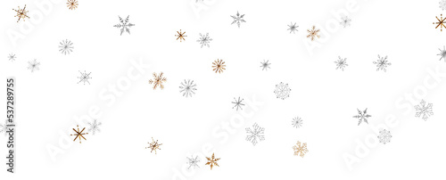 Christmas Card - Snowflakes Of Paper In Frame